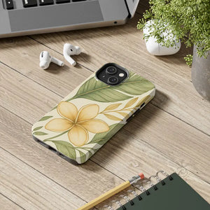 Tropical Floral Phone Case with Shock Absorption Vibrant Style - Dipaliz - Mobile Cases