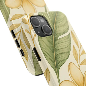Tropical Floral Phone Case with Shock Absorption Vibrant Style - Dipaliz - Mobile Cases