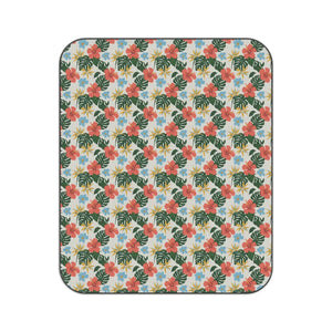 Tropical Floral Picnic Blanket – Fleece - Dipaliz - Blankets