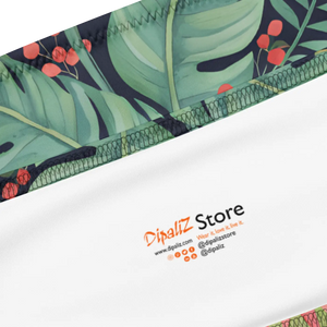 Tropical Floral Recycled Bandeau Bikini | Upf50+ V-cut - Classic Bikinis
