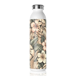 Tropical Floral Chic Slim Water Bottle - Design - Dipaliz - Bottles