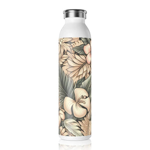 Tropical Floral Chic Slim Water Bottle - Design - Dipaliz - Bottles