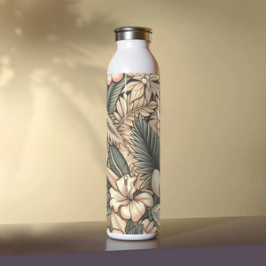 Tropical Floral Chic Slim Water Bottle - Design - Dipaliz - Bottles