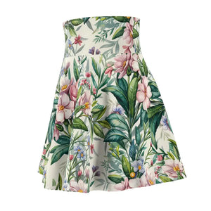 Tropical Floral Skater Skirt - Bold Summer Print - Dipaliz - Skirts
