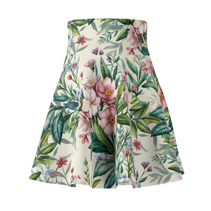 Tropical Floral Skater Skirt - Bold Summer Print - Dipaliz - Skirts - Xs