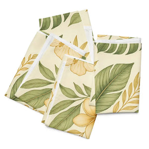 Cloth Napkin Set Tropical Floral Soft Cotton Style Dipaliz - Napkins
