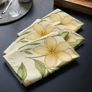 Cloth Napkin Set Tropical Floral Soft Cotton Style Dipaliz - Napkins