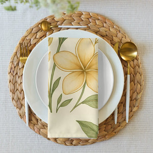 Tropical Floral Cloth Napkin Set - Soft Cotton Elegance - Dipaliz - Napkins
