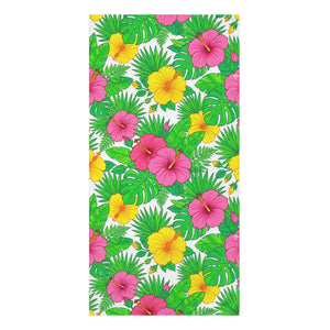 Hibiscus Beach Towel – Soft Cotton Tropical - Dipaliz - Towels