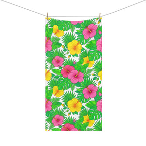 Hibiscus Beach Towel – Soft Cotton Tropical - Dipaliz - Towels