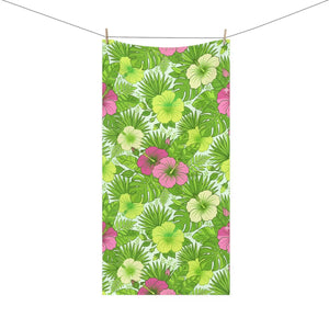 Tropical Hibiscus Beach Towel – Cotton Backing - Dipaliz - Towels