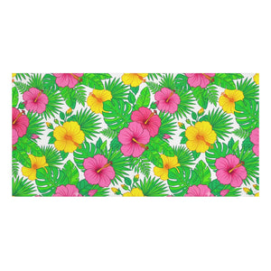 Tropical Hibiscus Beach Towel – Cotton Mink - Dipaliz - Towels