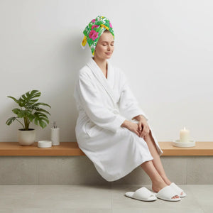 Tropical Hibiscus Beach Towel – Cotton Mink - Dipaliz - Towels