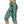 Tropical Leaf Capri Leggings – Green Monstera Palm All-over Print - Xs