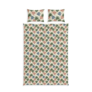 Tropical Leaf Cotton Bed Set – Botanical - Dipaliz - Bedding Sets