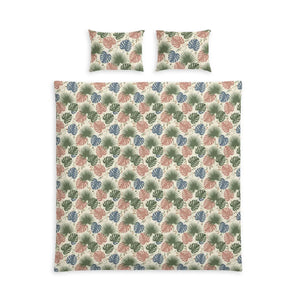 Tropical Leaf Cotton Bed Set – Botanical - Dipaliz - Bedding Sets