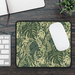 Tropical Leaf Gaming Mouse Pad - Green Botanical Desk Mat - Dipaliz - Rectangle / 9’’ × 7’’ - Computer Accessories