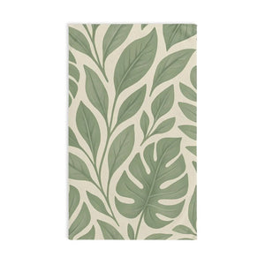 Tropical Leaf Hand Towel – Organic Cotton - Dipaliz - Head Towels