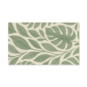 Premium Tropical Leaf Hand Towel - Eco Chic Decor - Dipaliz - White Base / 28’’ × 16’’ - Head Towels