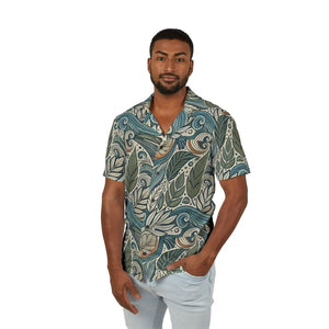 Lightweight Tropical Leaf Hawaiian Shirt - Camp - Dipaliz - Shirts - s