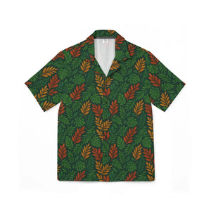 Tropical Leaf Hawaiian Camp Shirt - Fall Foliage - Dipaliz - Shirts