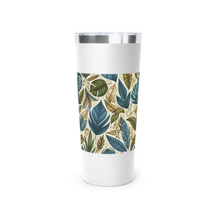 Tropical Leaf Insulated Tumbler - Nature Lovers Gift - Dipaliz - 22oz / White - Tumblers