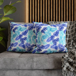 Tropical Leaf Pillowcase – Palm Square Throw - Dipaliz - Chair & Sofa Cushion Covers
