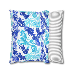 Tropical Leaf Pillowcase – Palm Square Throw - Dipaliz - Chair & Sofa Cushion Covers