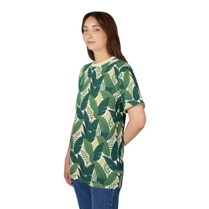 Stylish Unisex Tee - Affordable Leafy Print Design - Dipaliz - T-shirts