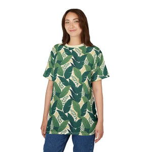 Stylish Unisex Tee - Affordable Leafy Print Design - Dipaliz - T-shirts