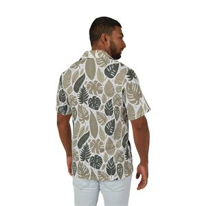 Vibrant Tropical Leaves Hawaiian Camp Shirt - Dipaliz - Shirts - Xs