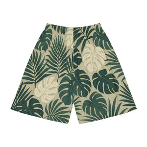 Men’s Sports Shorts Tropical Print Lightweight Athletic - Dipaliz