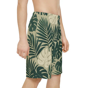Men’s Sports Shorts Tropical Print Lightweight Athletic - Dipaliz