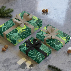 Jungle Calm Vibes Wrapping Paper Satin Smooth Escape - Dipaliz