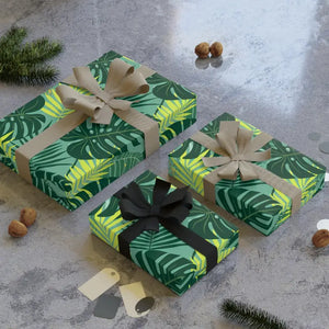 Jungle Calm Vibes Wrapping Paper Satin Smooth Escape - Dipaliz - 28’’ x 39’’