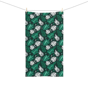 Monstera Hand Towel – Cotton Kitchen Bath - Dipaliz - Towels