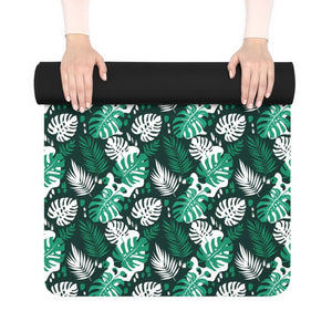 Tropical Monstera Yoga Mat – Non-slip Rubber - Dipaliz - & Pilates Mats