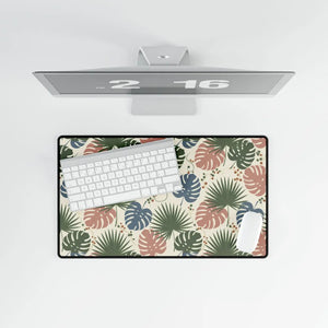 Tropical Palm Leaf Desk Mat, Large Floral Mouse Pad for Home Office - Pads