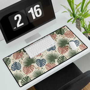 Tropical Palm Leaf Desk Mat, Large Floral Mouse Pad for Home Office - Pads