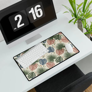 Tropical Palm Leaf Desk Mat, Large Floral Mouse Pad for Home Office - Pads