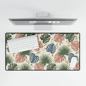 Tropical Palm Leaf Desk Mat, Large Floral Mouse Pad for Home Office - Pads