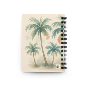 Tropical Palm Tree Spiral Journal - Island Vibes Paradise - Dipaliz - one Size - Journals