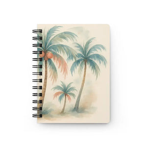Tropical Palm Tree Spiral Journal - Island Vibes Paradise - Dipaliz - one Size - Journals