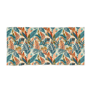 Tropical Paradise Beach Towel – Soft Cotton Loop - Dipaliz - Towels