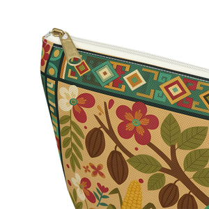 Tropical Parrot Accessory Pouch – Floral Boho - Dipaliz - Makeup Bags
