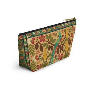 Tropical Parrot Accessory Pouch – Floral Boho - Dipaliz - Makeup Bags