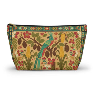 Tropical Parrot Accessory Pouch – Floral Boho - Dipaliz - Makeup Bags