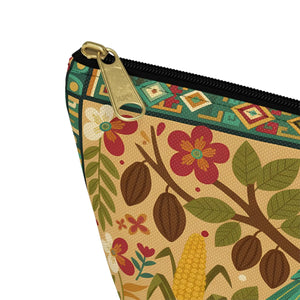Tropical Parrot Accessory Pouch – Floral Boho - Dipaliz - Makeup Bags