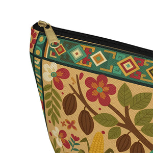 Tropical Parrot Accessory Pouch – Floral Boho - Dipaliz - Makeup Bags