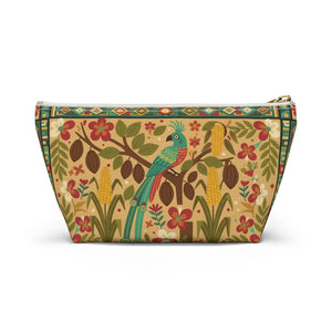 Tropical Parrot Accessory Pouch – Floral Boho - Dipaliz - Makeup Bags